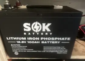Sk12v100 Sok Battery Lithium Iron Phosphate 12.8v 100ah Rechargeable