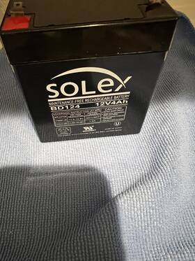 Solex Ub1250ebalt104 12v 4ah Bd124 Alarm Back Up Dsc Security Panel Replacement Battery