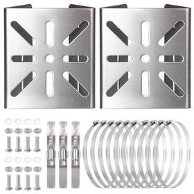 Sumnacon Ulsmc01633 Camera Pole Mount Bracket 2 Pcs Stainless Steel Adapter B