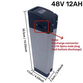 Sun Cycle 784536852714 48v12ah E-bike Battery Pack Lithium Ion Bms Electric Bicycle Li-ion Power Supply