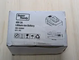 Guo050 Super Handy 48v 2ah Rechargeable Battery - Black