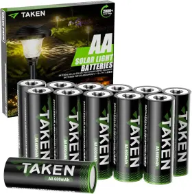 Taken 313101822892 12pcs Rechargeable Aa Nimh High-capacity Batteries Solar Lights Taken 313101822892 12pcs Rechargeable Aa Nimh High-capacity Batteries Solar Lights