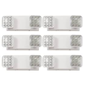 Tanlux Tl-em01wh-6 Led Lights With Battery Backup Head Adjustable Commercial Ul Listed