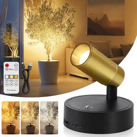 Taofiaco B0fcrwm6l9 Wireless Indoor Spotlight Dimmable 350 Rotate Rechargeable
