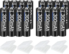 Tenberly 779149035661 Tenbery Rechargeable Batteries Aaa 300mah 1.2v 16 Pack Ni-mh