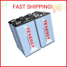 Tenergy 844949002035 9v Nimh Battery High Capacity 250mah Rechargeable 9 Volt Batteries For