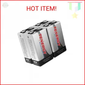 Tenergy 844949015776 Combo 4pcs 9v 600mah Li-ion Rechargeable Batteries Tenergy 844949015776 Combo 4pcs 9v 600mah Li-ion Rechargeable Batteries