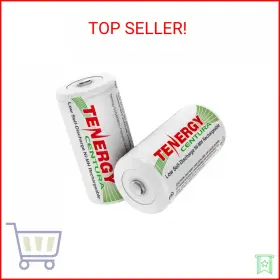 Tenergy 844949020008 Centura Nimh Rechargeable C Batteries 4000mah Battery Low Self Disch