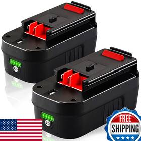 Tenhutt B0c9sn18lf 2pk 3.0ah 18v Li-ion Battery For Black And Decker Power Tools
