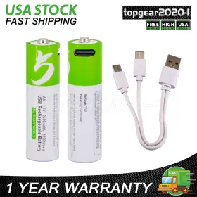 Topgear2020-1 617592527282 2x Usb Aa 1.5v Lithium Ion Rechargeable Li-ion Batterie With Fast Charge Type C Topgear2020-1 617592527282 2x Usb Aa 1.5v Lithium Ion Rechargeable Li-ion Batterie With Fast Charge Type C