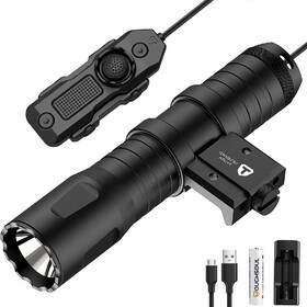 Toughsoul B09hbhnlw3 Mlok Picatinny Tactical Flashlight 1250 Lumens Rechargeable Tsl7