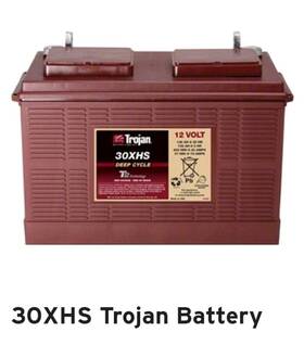 Trojan 30xhs 3 Lot Motive 12v 130ah Marine Rv Chariot 2 Tennant Battery Used