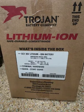 Tr-gc2-36-m Trojan Gc2 36v Lithium-ion Battery Tr-gc2-36-m Trojan Gc2 36v Lithium-ion Battery