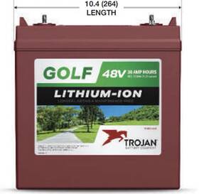 Trojan Trgc2-48-g 2qty Gc2 30ah Lithium-ion 48v Golf Lithium Battery Tr Gc2-48-g