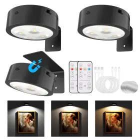 B0dgqn63p4 Tututry Rechargeable Wireless Magnetic Picture Lights For Wall Art Display