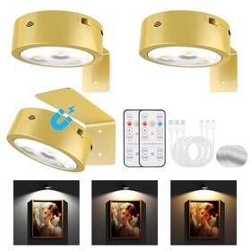 Tututry B0dgqqf7kv Rechargeable Wireless Magnetic Picture Lights For Wall Art Display