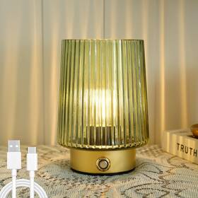 Ularoom B0d9vrllc8 Cordless Rechargeable Glass Table Lamp Dimmable Battery Operated