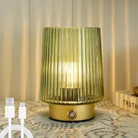 B0d9vrllc8 Ularoom Cordless Rechargeable Glass Table Lamp Dimmable Battery Operated
