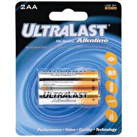 Ultralast R 076097108332 Ula2aa Aa Alkaline Batteries 2 Pk