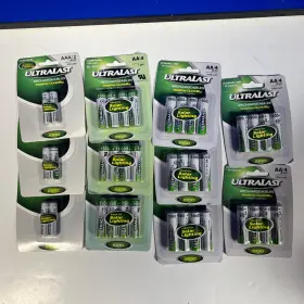 Uln4aasl-1000 Ultralast 38 Rechargeables Weather Durability Aa Aaa Batteries Mixed Lot New