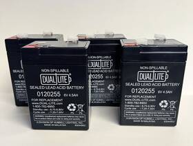 Upg 0120255 Dual Lite 6v 4.5ah Battery New 4 Pack