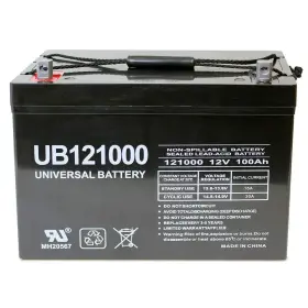 Ub121000 Upg Universal Power Group 12v 100ah Solar Wind Agm Sla Deep Cycle Vrla B Ub121000 Upg Universal Power Group 12v 100ah Solar Wind Agm Sla Deep Cycle Vrla B