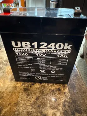 Ub1240k Upg Battery Non-spillable Sealed Lead-acid 12 Volts 4ah