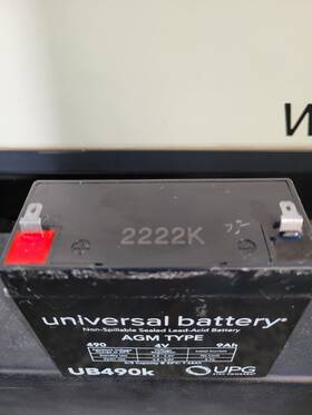 Upg Ub490k Universal Battery Non-spillable Sealed Lead-acid Agm Type 4v9ah