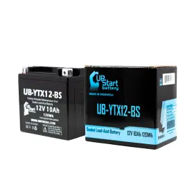 Ub-ytx12-bs-dl26 Upstart Battery Replacement For 1986 Honda Trx200sx Fourtrax 200 Cc Factory Activated Mainte