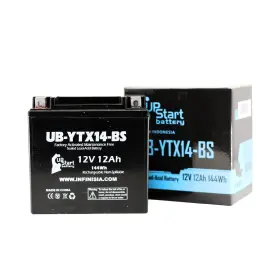 Ub-ytx14-bs-dl275 Upstart Battery Replacement For 2005 Kawasaki Zrx1200r 1200 Cc Factory Activated Maintenance