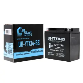 Ub-ytx14-bs-dl298 Upstart Battery Replacement For 2007 Suzuki Dl1000 V-strom 1000 Cc Factory Activated Maintenanc