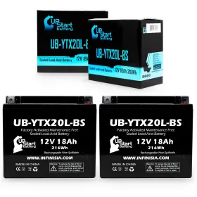 Ub-ytx20l-bs-2batt-dl676 Upstart Battery 2-pack Ub-ytx20l-bs Replacement For 2016 Kawasaki Kaf620f Mule 4010 Ub-ytx20l-bs-2batt-dl676 Upstart Battery 2-pack Ub-ytx20l-bs Replacement For 2016 Kawasaki Kaf620f Mule 4010