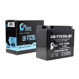 Ub-ytx20l-bs-dl483 Upstart Battery Ub-ytx20l-bs Replacement For 1995 Kawasaki Jet Ski Jh750 St