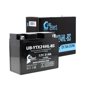 Ub-ytx24hl-bs-dl98 Upstart Battery Ub-ytx24hl-bs Replacement For 2002 Kawasaki 1200 Zg1200 Voyager Xii Cc