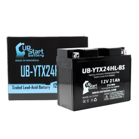 Ub-ytx24hl-bs-dl99 Upstart Battery Ub-ytx24hl-bs Replacement For 2003 Kawasaki 1200 Zg1200 Voyager Xii