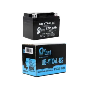Ub-ytx4l-bs-dl112 Upstart Battery Replacement For 1987 Honda Nb50 Aero 50cc Factory Activated Maintenance Free