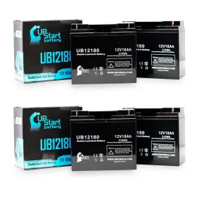 Ub12180-4batt-dl219 Upstart Battery 4 Pack Replacement For Apc Smart-ups 2000 Su3000rm5u Battery-replacement