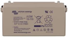 Victron Energy Bat412101085 12v/110ah Agm Deep Cycle Batt. M8