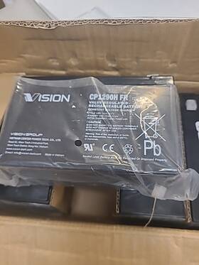 Vision Cp1290h 5 Pack 12v 9ah Battery Fr F2