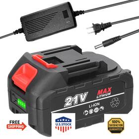 Vislone B0d3hsb2fv 21v Rechargeable Lithium Battery And Adapter Set - Power Tool Supply