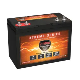 Phr-12400 Vmaxtanks Xtr27-110 Vmax 12v 110ah Group 27 Agm High-rate Deep Cycle Replaces Phr-12400 Vmaxtanks Xtr27-110 Vmax 12v 110ah Group 27 Agm High-rate Deep Cycle Replaces