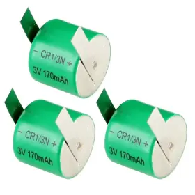Vcb-cr1 Volcell Battery Vcb-cr1/3n-t 3x 3v 170mah Cmos Memory Lithium With Tabs Compatible C2l76 Dl1/3n Fs