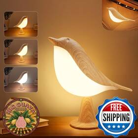 Vvin B0cgj324jb 2-in-1 Bird Cordless Desk Lamp 3 Color Temp Touch Control Rechargeable