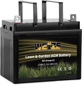Ui-200 Weize Lawn And Garden Sla Agm Battery 12v 200 Cca Bci Group U1 Mower