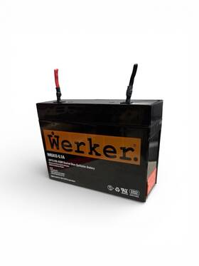 Werker Fp80924 Wka12-5.1a 12v 5.1ah Agm Sealed Lead Acid Battery