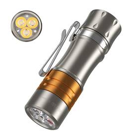 Wurkkos B0cmztp9gw Ts10 V2 6000k Titanium Edc Mini Flashlight 90cri Led Usb