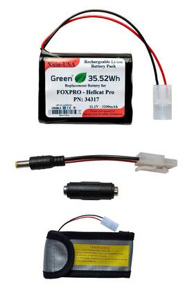 Xain-usa 34317 3200mah High-capacity Replacement For Foxpro Hellcat Pro Game Caller Pn