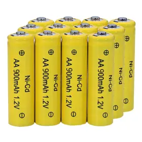 Xfull 704444939574 12 Packs 1.2v Aa Ni-cd 900mah Rechargable Batteries For Solar Lights String L