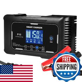 Yhchkj B0g8fc1xcl Battery Charger 0-15a 12v/24v Lithium 9 Stage With Pulse