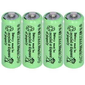 Yibatopow 753878490267 4 Packs Ni-mh 2/3aaa 1.2v 300 Mah Rechargeable Batteries Button Top 3 A Batte